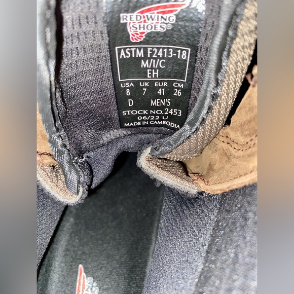 *NEW* Red Wing Men’s 8 Exos Lite 6-inch Waterproof Safety Toe Boot | Style 2453 - Picture 9 of 9